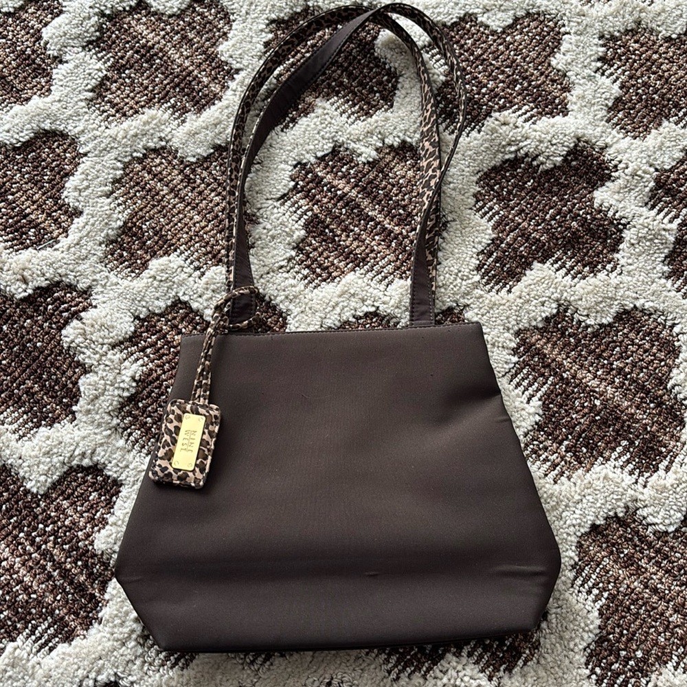Nine West Brown Animal Print Shoulder Bag